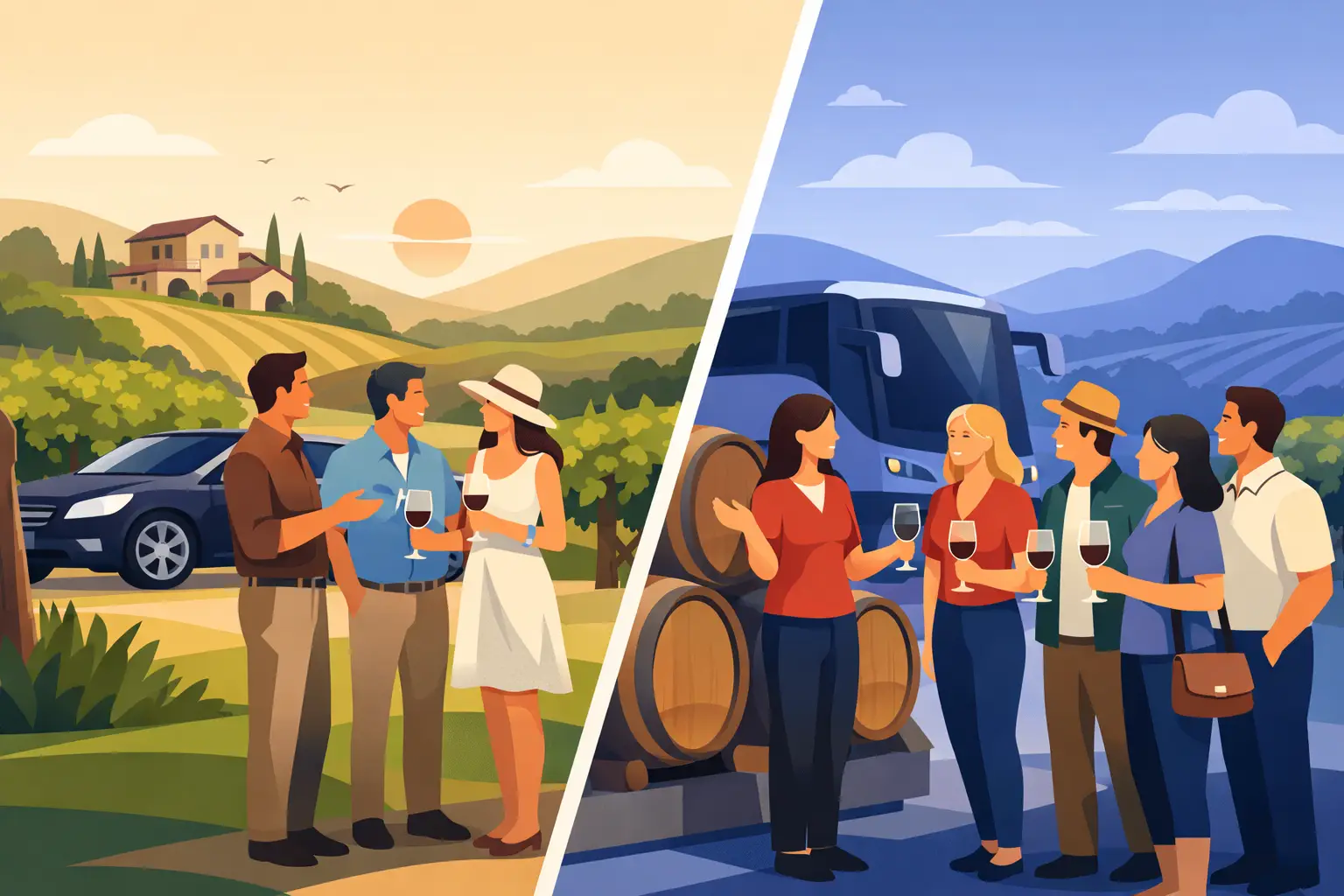 Private Versus Public Wine Tours