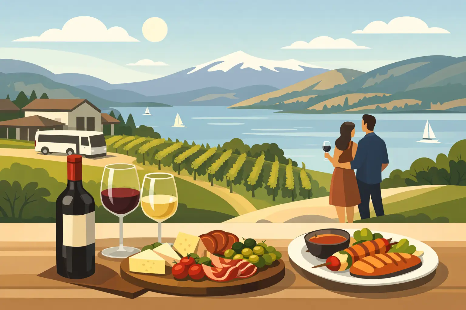 Savouring Local Cuisine on a Wine Tour in Kelowna