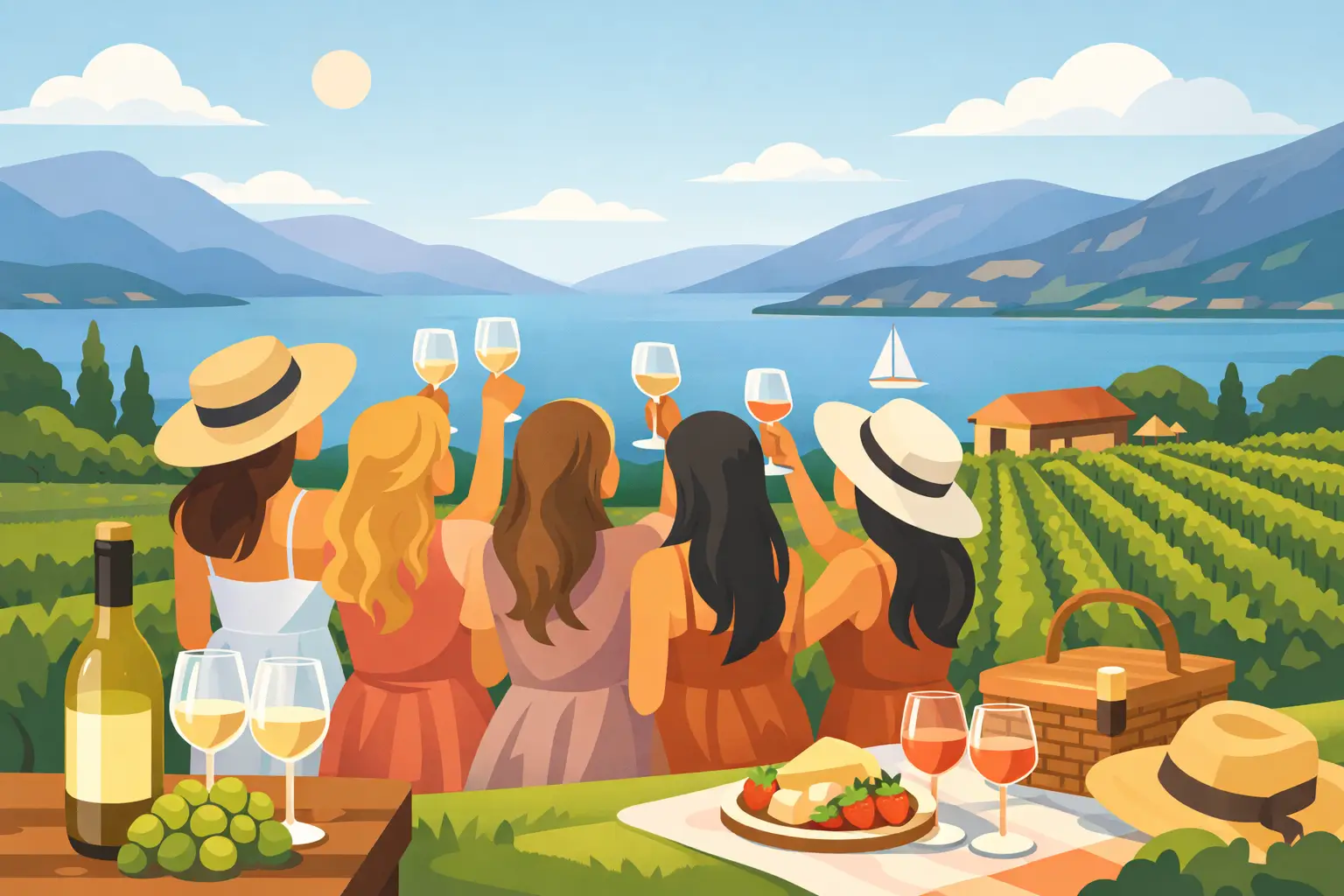 Kelowna Stagette Vineyard Day Itinerary