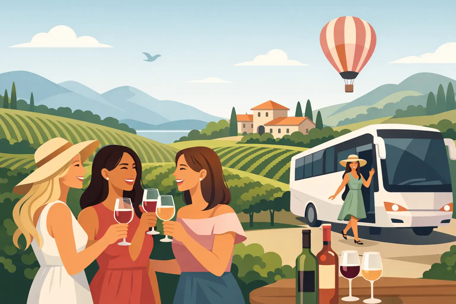 Stagette Wine Tour Itinerary Example