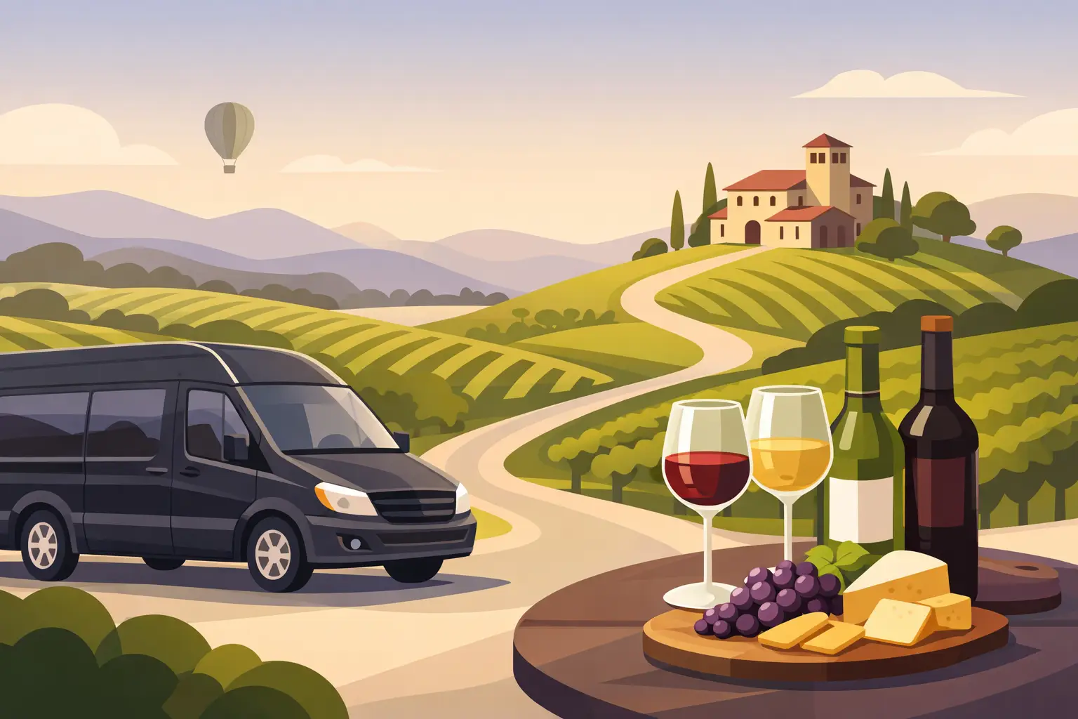 Wine Tour Transportation for Better Tasting Days