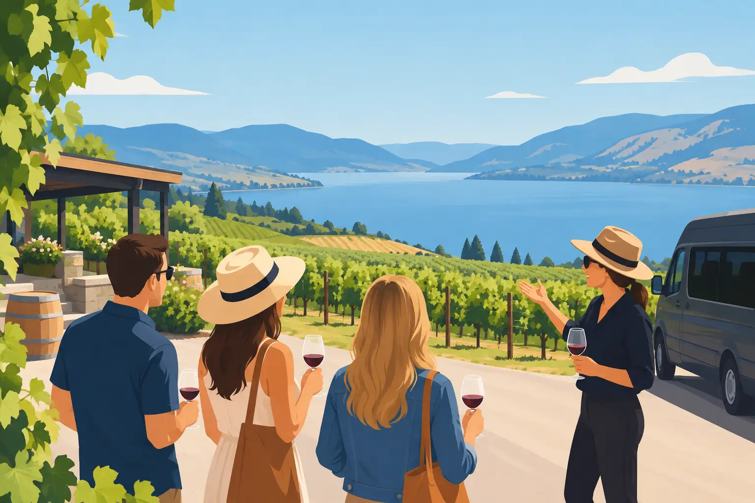 How Wine Tours Work on an Okanagan Getaway