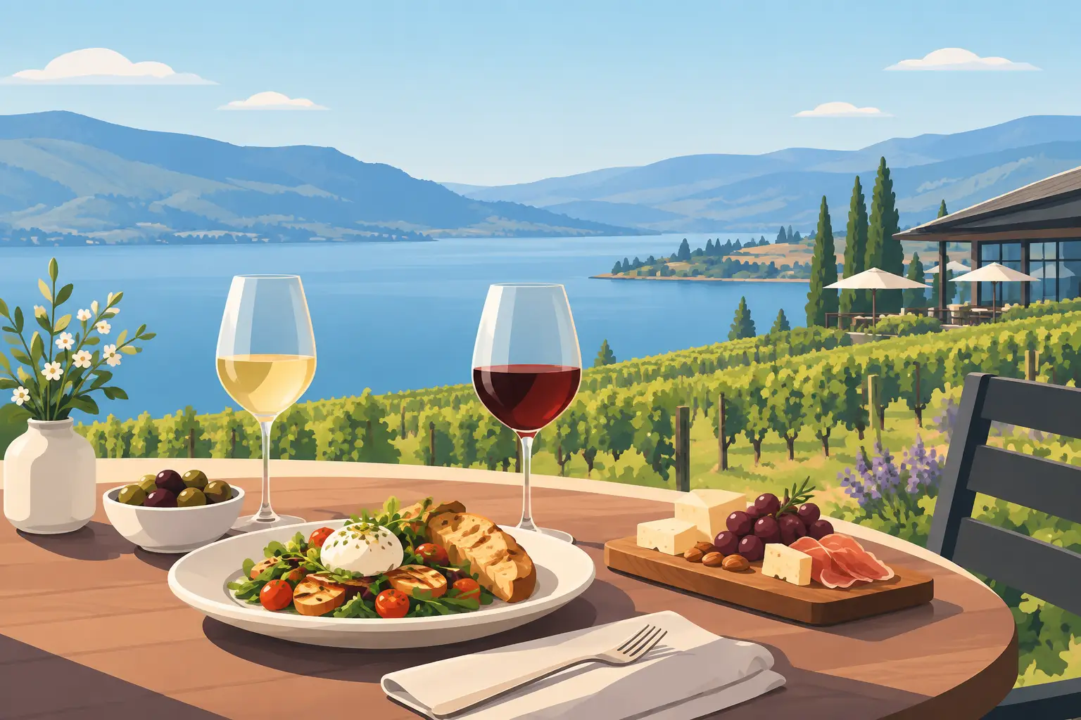 The Best Winery Lunch Stops Near Kelowna